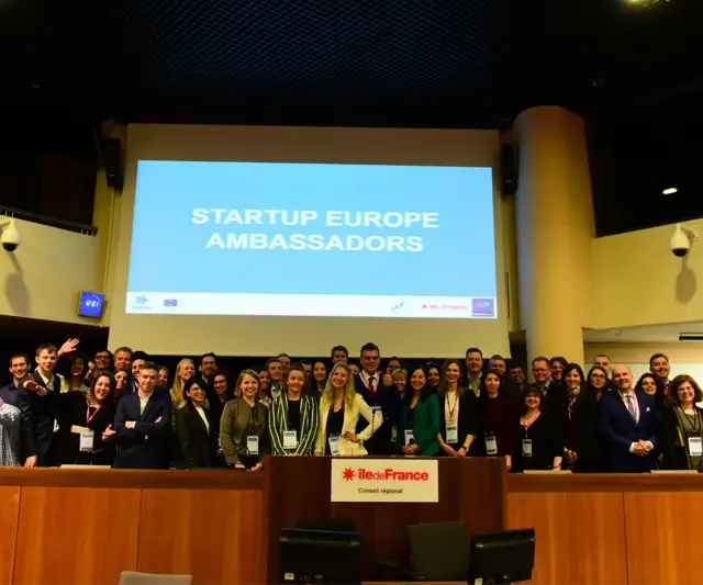 Ecosystem leaders at a Startup Europe session
