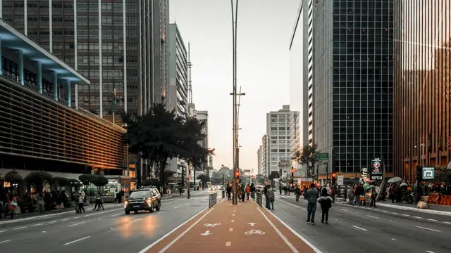 Skyline of São Paulo, with Avenida Paulista towers