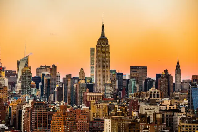 Lower Manhattan skyline in New York